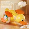 USB Direct charging electric rotating foraging duck rotating duck guide learning to climb toy