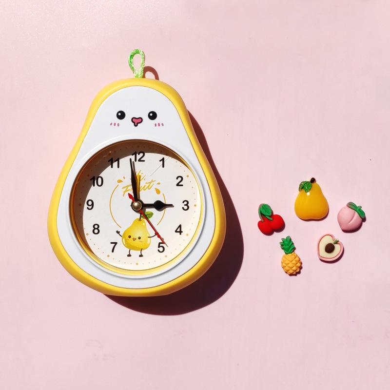 Creative 3D Fruit Magnetic Alarm Clock - Cute Personality Kitchen Refrigerator Magnet Clock