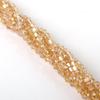 4mm Faceted Diamond Crystal Glass Beads for Handmade Hair Accessories