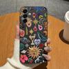 For Samsung Galaxy A17 A16 A15 A14 A13 A07 A06 A04 A01 Phone Cases Blue Porcelain Cat Matte Silicone Anti Drop Lightweight Housing For Samsung Bumpers
