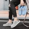 FashionSpring Summer Blue Men's Casual Boat Shoes Lightweight Slip-on Driving Shoes Men Low-cut Man Male Canvas Men Shoes Loafers