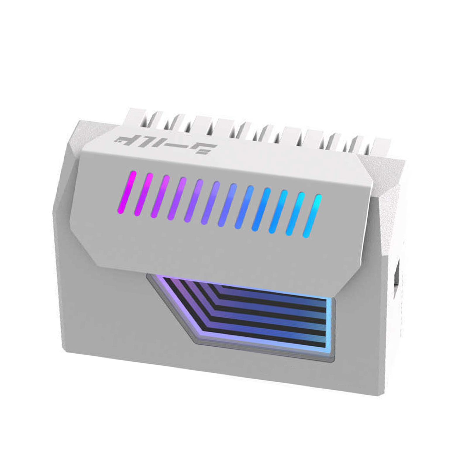 

Адаптер роз’єму живлення ATX 24Pin 180Degree з підсвічуванням ARGB для материнської плати ПК 24Pin роз’єм «мама» білий