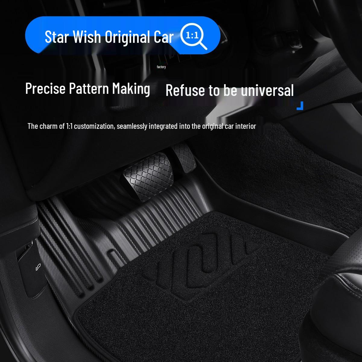 Geely Xingyuan UP Floor Mats (2025-2026) - Dream Youth TPE Starry Sky Series Geely Xingyuan 2025-2026 (310KM Version)