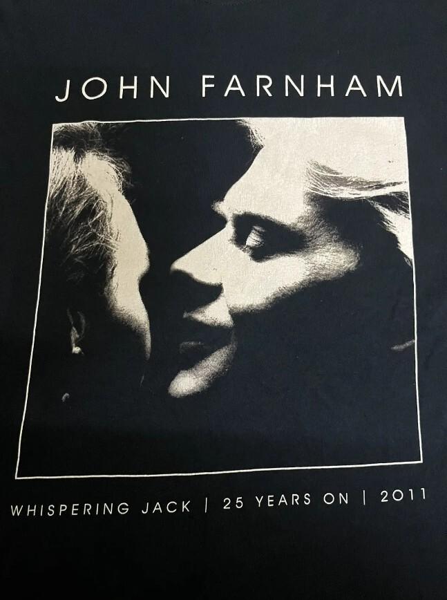 Whispering Jack Album JOHN FARNHAM Shirt Black Unisex Size S5XL S