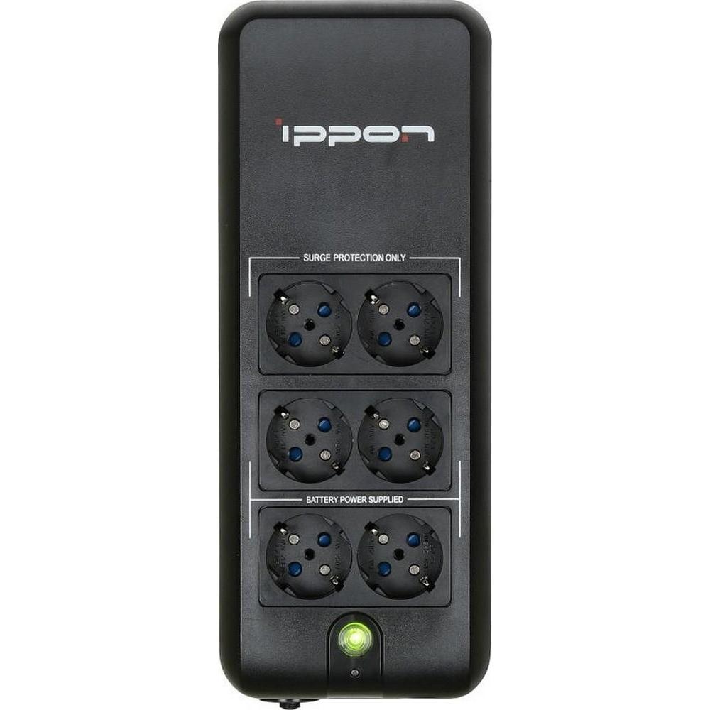 

Uninterruptible Power Supply Ippon Back Verso 600 300w 600va Black