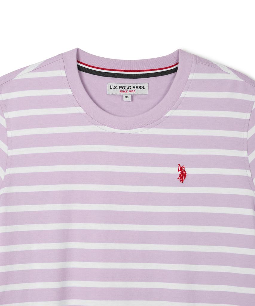 USPOLOASSN Baumwoll-Kurzarm-Rundhals-T-Shirt_Lavender St