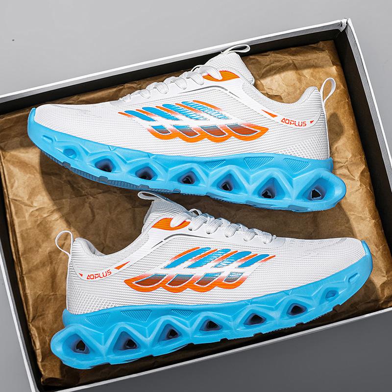 Men'S Breathable Air Cushion Running Shoes Non-Slip Summer Casual Sneakers Comfortable Athletic Footwear For Outdoor Sports