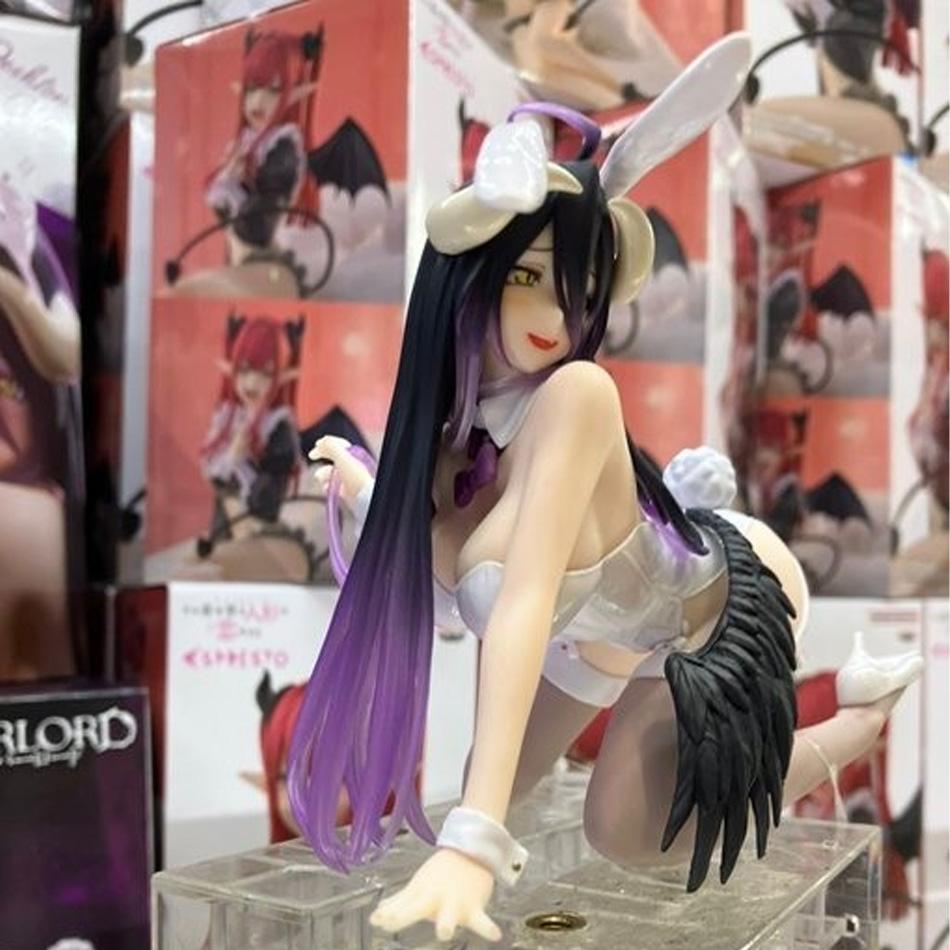 Hentai Figure OVERLORD Anime Figure Bunny Girl Swimsuit Albedo Action Figure Noodle Stopper Figurine Collection Model Toys Gifts