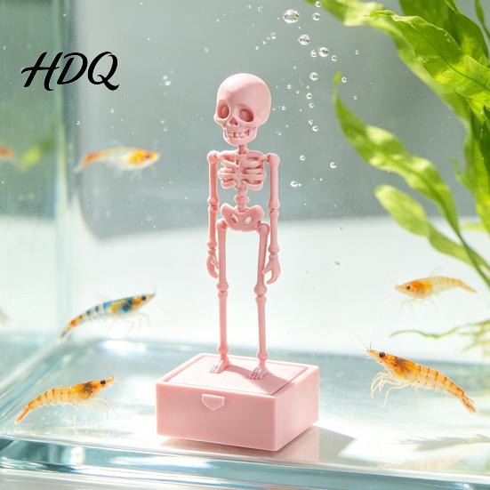 Regalo Creativo per Acquariofili Scheletro Danzante Aeratore per Acquario con Articolazioni Mobili Decorazioni per Acquario di Halloween Pompa ad Aria Dinamica Accessorio