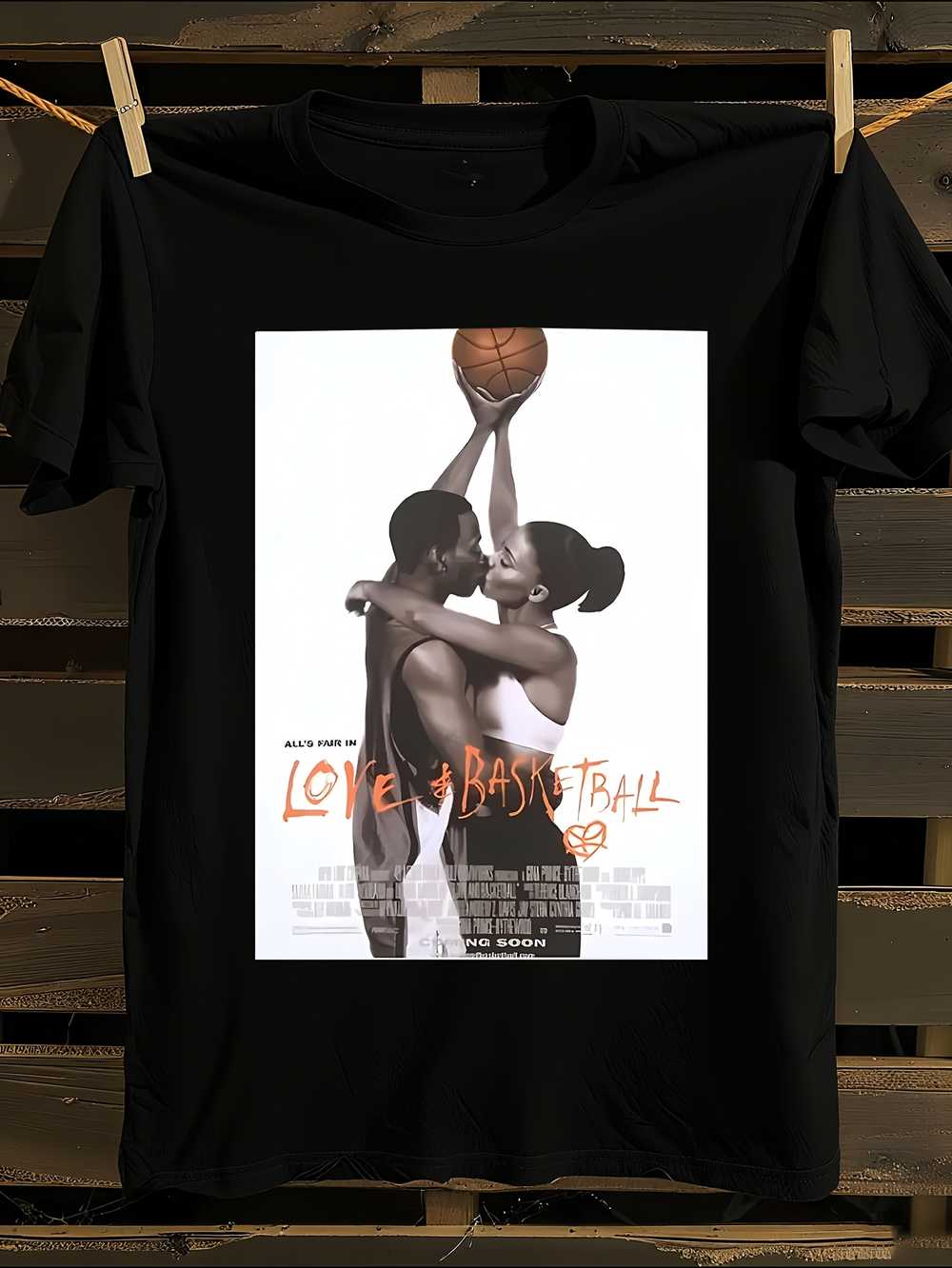 

Love Basketball Movie Poster Graphic T-Shirt M