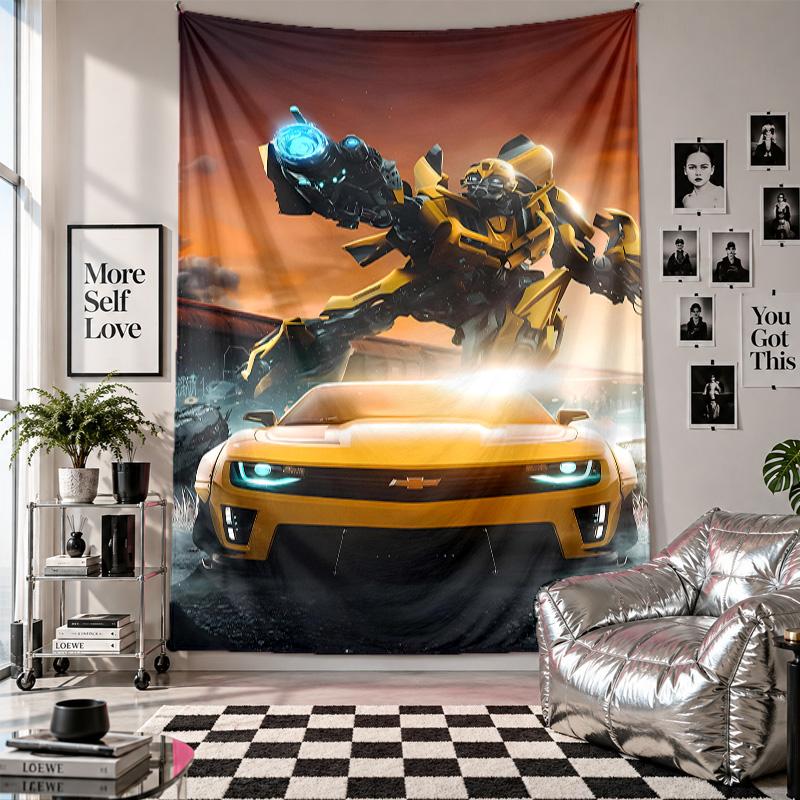 Wall TapestryTransformers Art Hanging Cloth Decorative Background Cover for Room Decoration