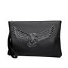 Genuine Leather Men Clutch Bag Cowhide Briefcase Waterproof Business Underarm Envelope Bag Large Capacity Wallet