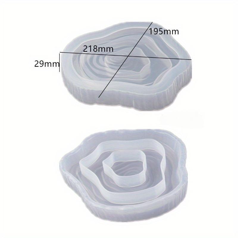 1Pc DIY Mold Cosmetic Tray Dish Storage Non-standard Tree Stump Epoxy Resin Silicone Mold
