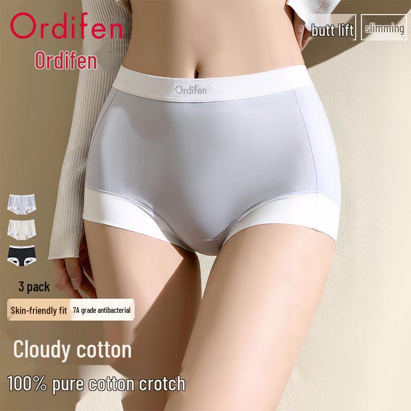 Odifen Women's Cotton Antibacterial Briefs 3-Pack