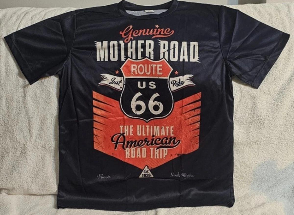 GENUINE MOTHER ROAD ROUTE 66 THE ULTIMATE AMERICAN ROAD TRIP T-shirt L