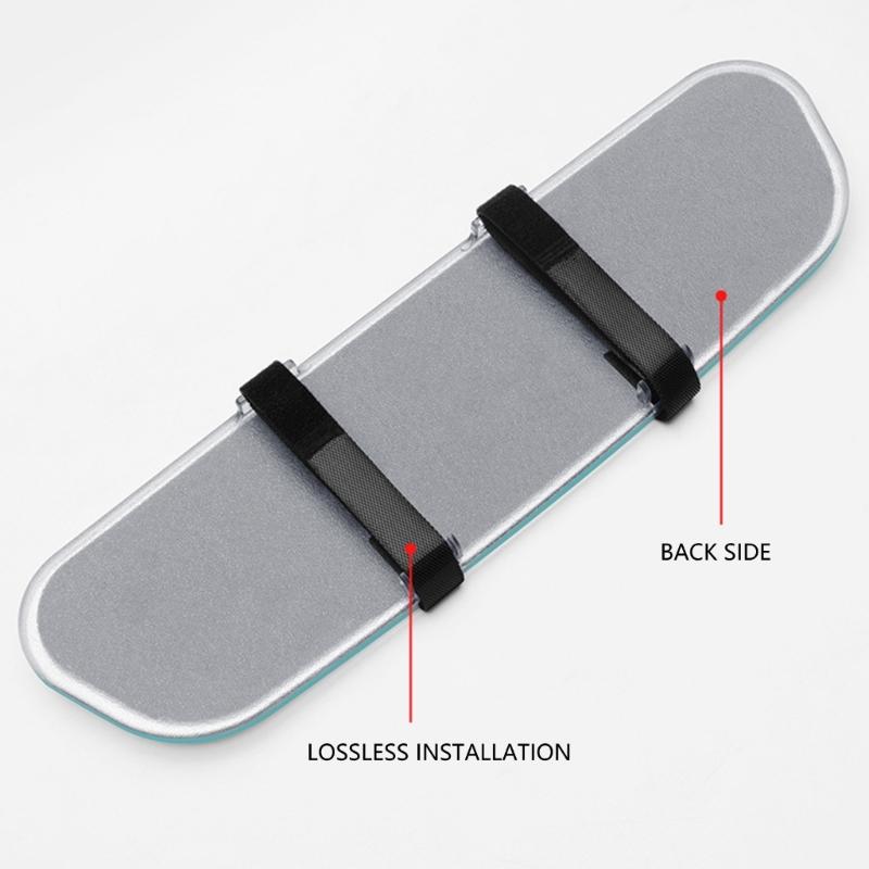 Automotive Frameless Interior Mirror with Wide Angle Curved Surfaces & Scratch Resistant Glass Coating for Vehicles