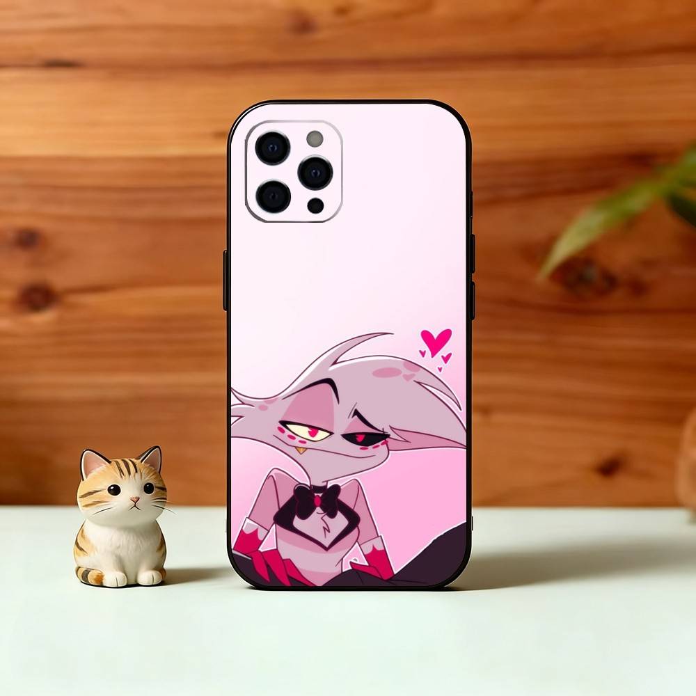 H-Hazbin A-Angel Dust Phone Case Silicone Soft For IPhone 17 16 15 14 13 12 11 X XR Plus Pro Max Plus
