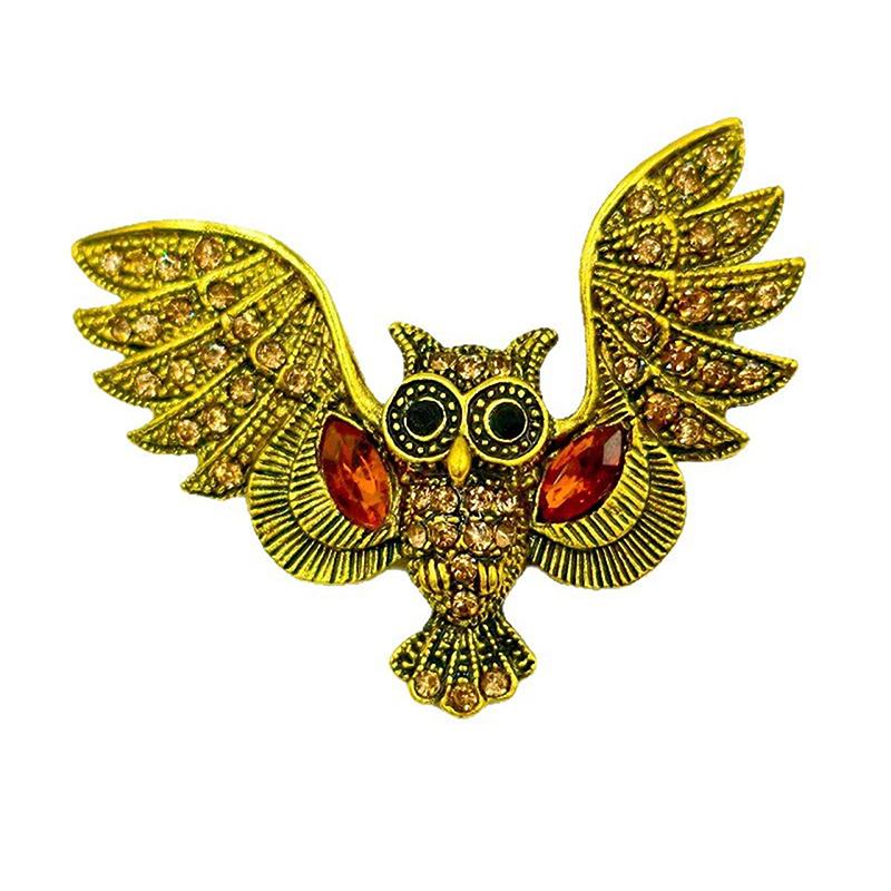 Shell Owl Brooches For Women Unisex Bird Pins Animal Lapel Pins Office Party Friend Gifts Jewelry Accessories