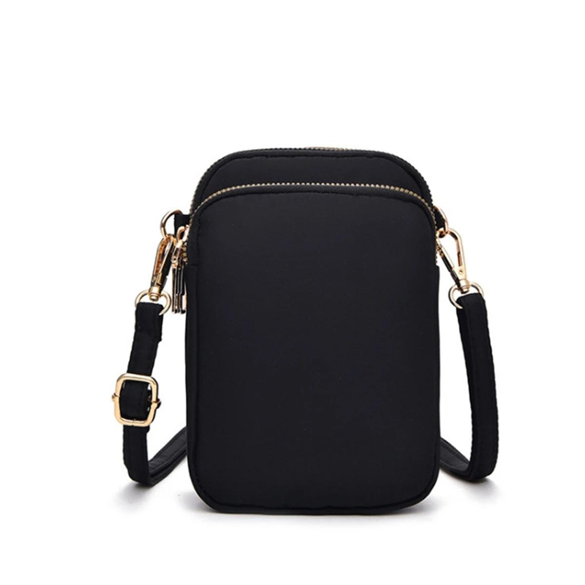 

Mini Crossbody Bag for Women Waterproof, Fashion Small Purse Vertical Compact Chest Bags for Daily Use Mini(Max Length 20cm) чёрный