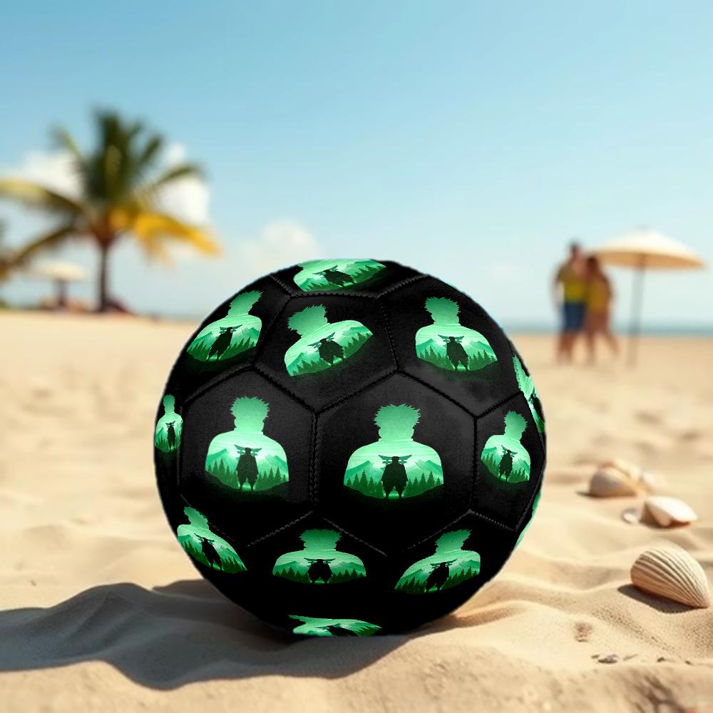 1pc Demon Slayer Kimetsu no Yaiba Football Soccer Ball Size 5 Indoor Soccer Ball Fashion Colorful Backyard Game -Great For Sports Fans Gift HE6