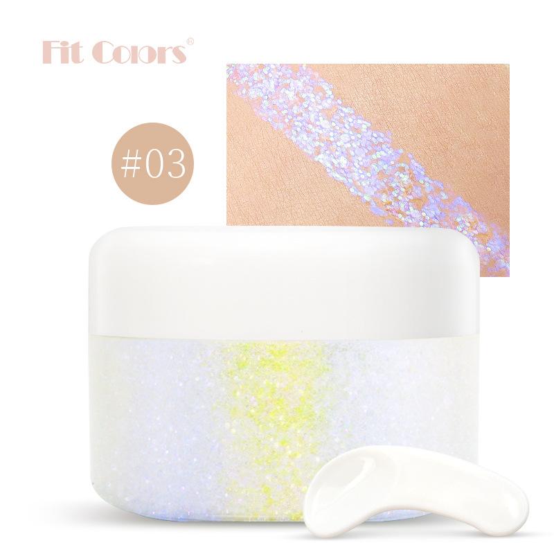 Fit Colors Starry Gel Seee Sequenant Dragon G -light Eye Shadow Face Body Phantom Cerpical Milk