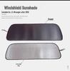 Jeep Wrangler JL/JLU Front Windshield Sunshade with Aluminum Foil Heat Insulation