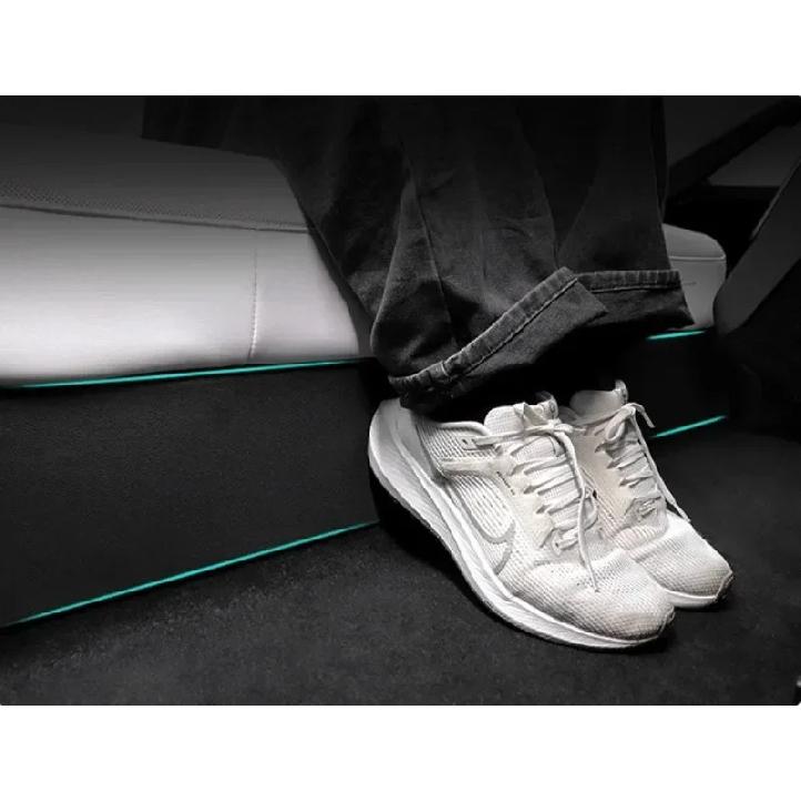 For Tesla Model 3+ Highland Front Car Door Sill Edge Protective Strips Welcome Pedal Threshold Strip Central Control Side Guards