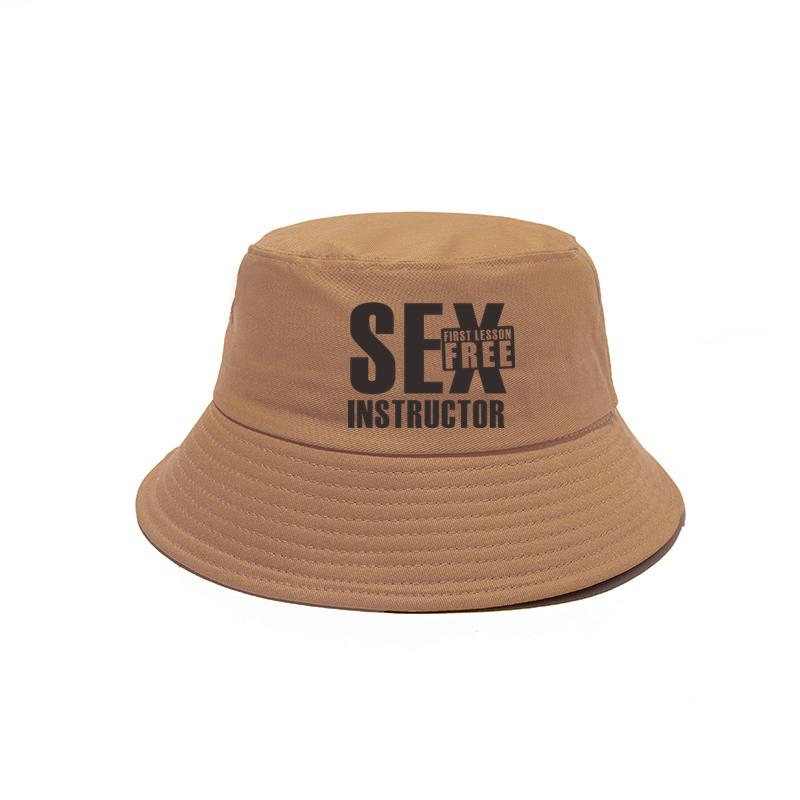 Funny Sex Instructor Bucket Hats Fashion Cool Unisex Caps Outdoor Summer FisherUnisex Hats Bob Hat MZ-303