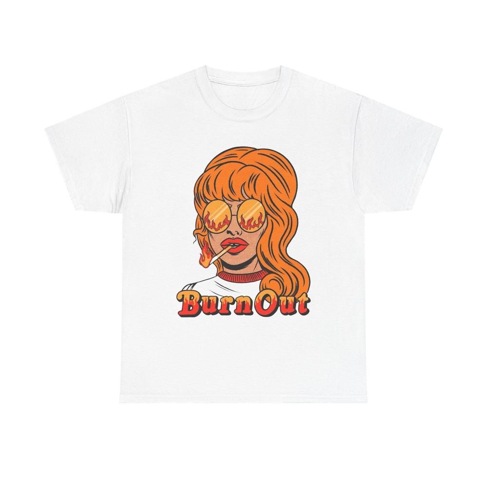 

Burn Out Vintage Model Graphic T-Shirt Unisex Heavy Cotton Tee Gift NEW Unisex T-Shirt S