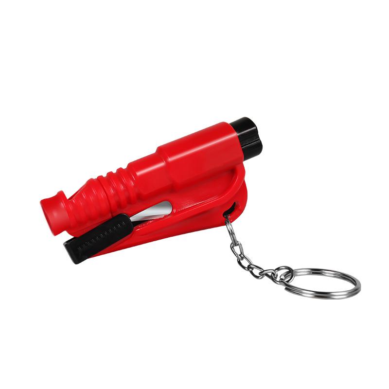 Three-in-One Car Keychain: Emergency Window Breaker and Escape Tool
