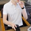 Summer Lapel Collar Casual Polo Men's Fashion Short Sleeve T-Shirt Short Sleeve Men's T-Shirt