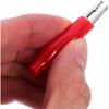 Red insulated crocodile clip 35mm 4 pieces rubber cover