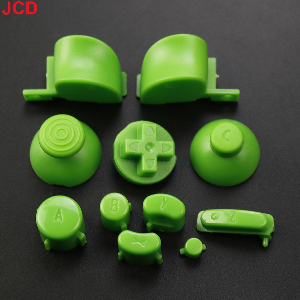 JCD 1 ensemble Ensemble complet Boutons Claviers L R ABXY Z Avec Capuchons de Joysticks 3D Pour GameCube Pour NGC Boutons Directionnels Boutons Marche Arrêt Remplacement