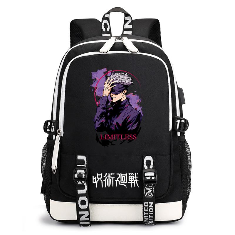 Jujutsu Kaisen Druck Schülerrucksack Lässiger Anime Tagesrucksack für Jungen Mädchen Schultasche Leicht