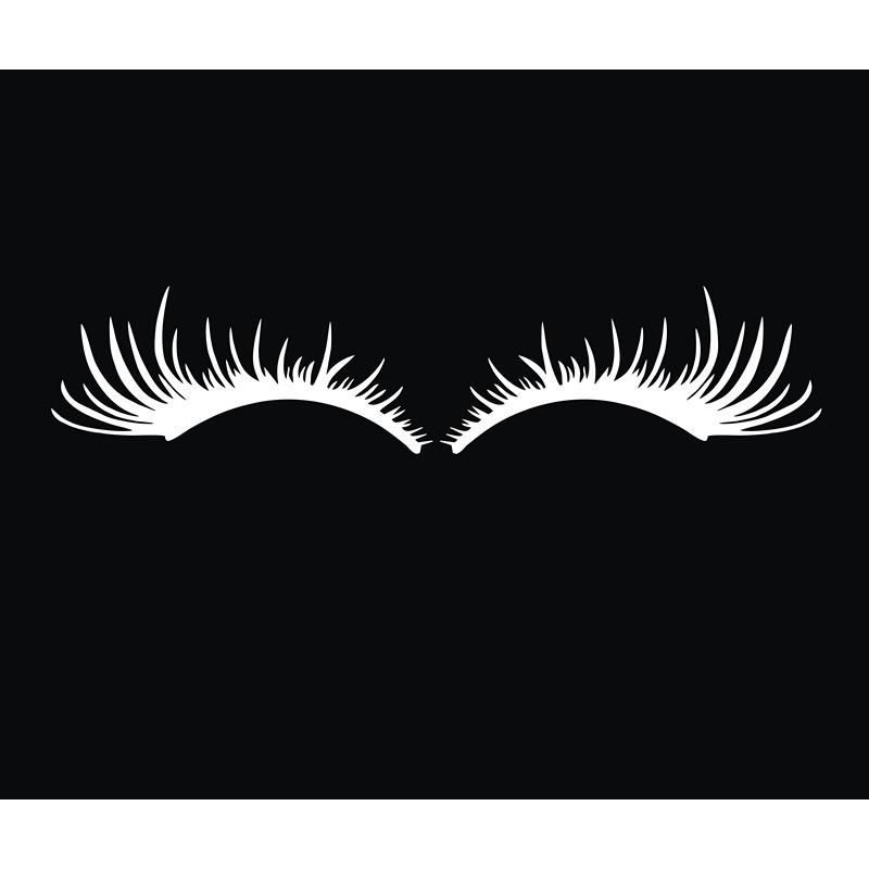 

1Pair Car Headlight Eyelash Stickers 3D Charming False Eyelashes Decal Car Bumper Decoration Motorcycle Styling Accessories