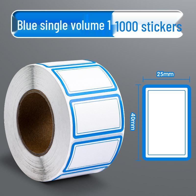 Waterproof Self-Adhesive Name and Memo Roll Stickers for Office Use