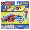 Marvel Spider-Man Web Blast Cycle, 4-inch (10cm) Action Figure with Vehicle and 2 Projectiles, Kids Playset, Ages 4+, F6899, Authentic
