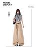2026 Spring/Summer Women's Casual Washed Pleated Wide-Leg Low-Waist Slimming Jeans