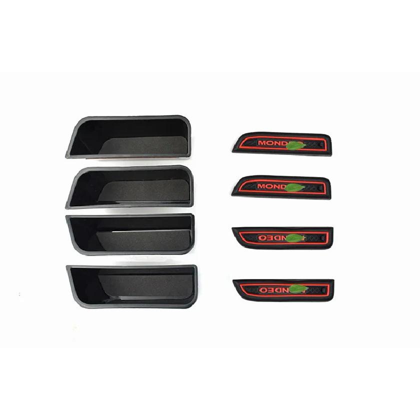 Accessories For Ford Fusion Mondeo 2014 2015 2016 Car Front Inside Car Door Storage Pallet Armrest Container Box Cover Kit Trim