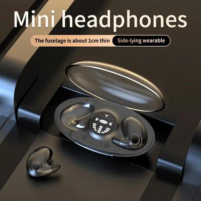 Mini Auriculares Invisibles para Dormir Inalámbricos Bluetooth 5.3 Auriculares Impermeables con Reducción de Ruido Auriculares Estéreo para Deportes