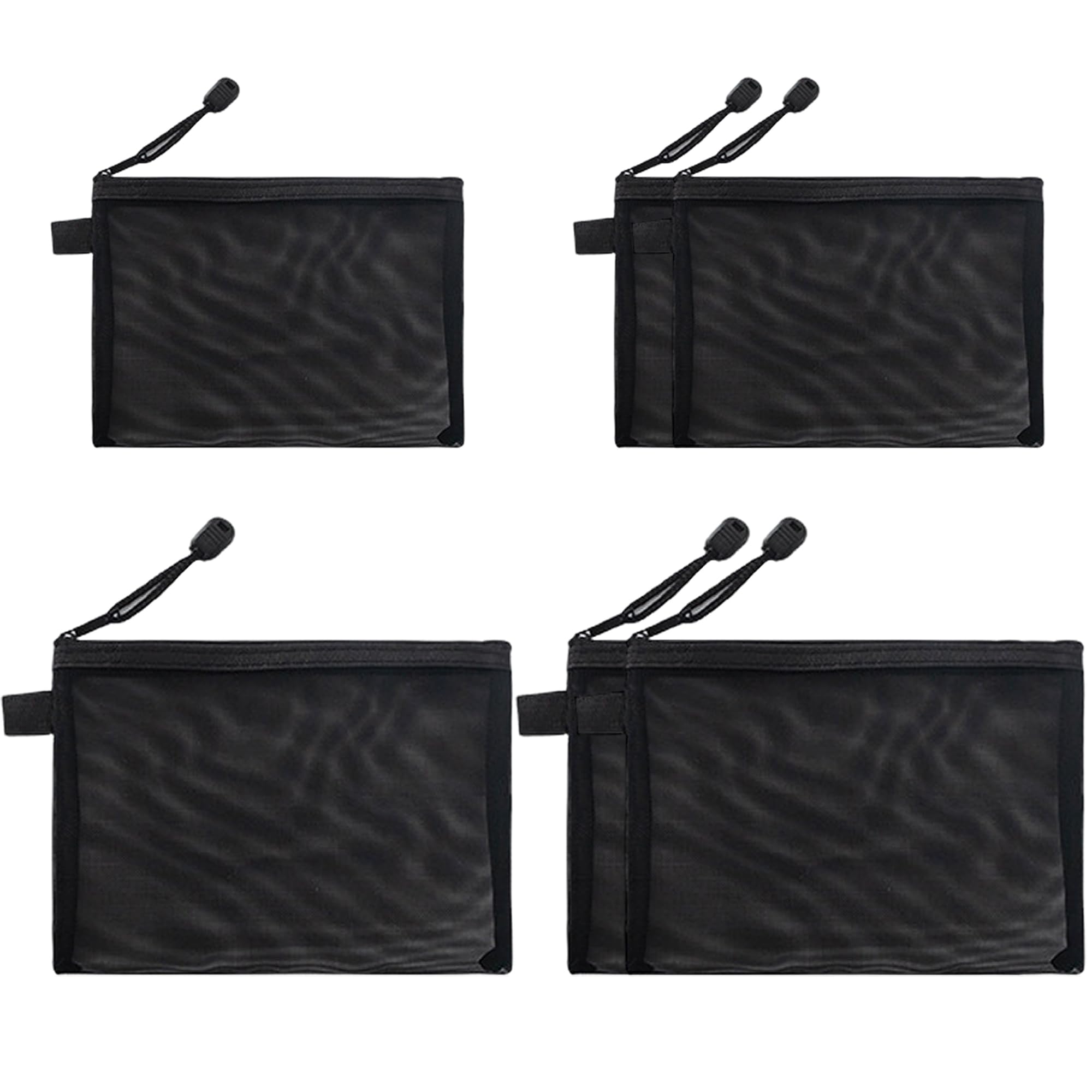 

DEVENTORZ Mesh Makeup Nylon Mesh Storage Fits 2 Sizes 3 of Total of Simple Mesh Pouch for Portable Travel Storage Bag Pouch, Bag, (A5/B6), Each, 6,