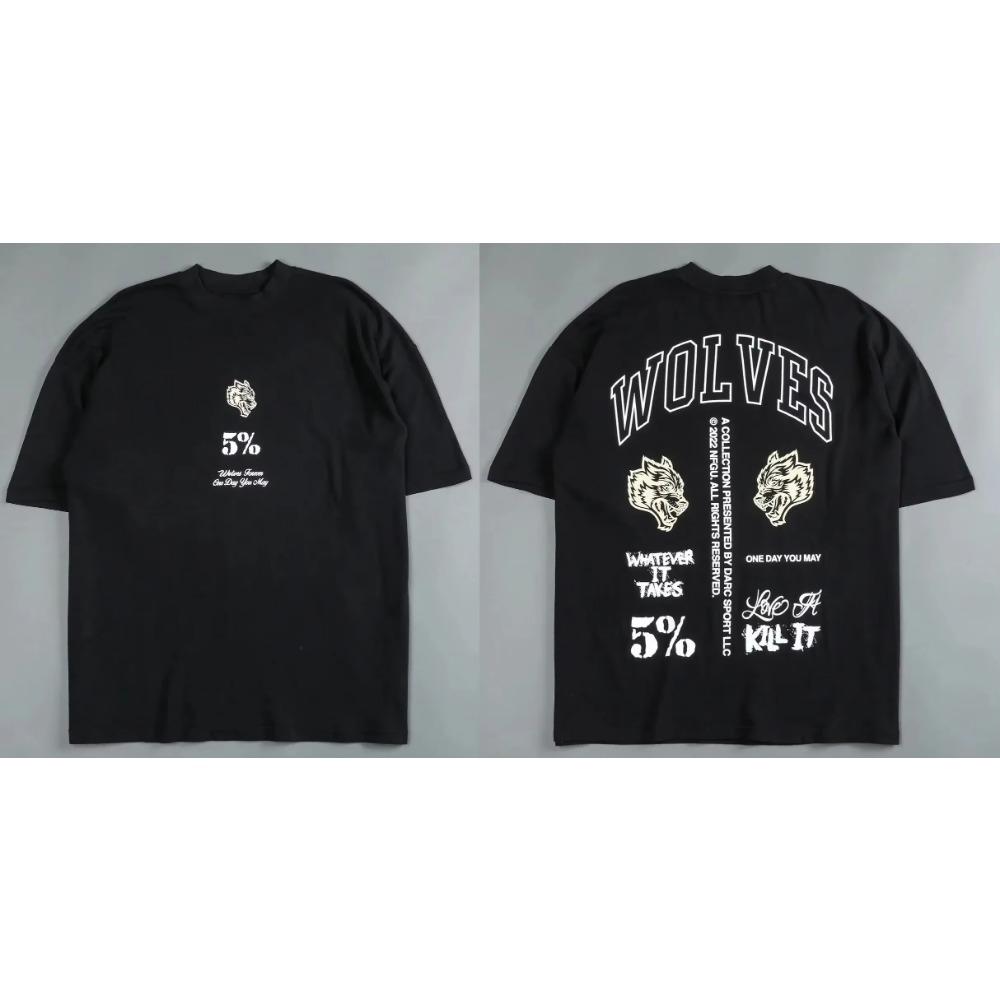 

Darc Sport Wolves Спортивные футболки для зала Оверсайз для тренировок Фитнес Одежда для мужчин с графическим принтом DTG Футболки Darc Sport Wolf XXXXXL