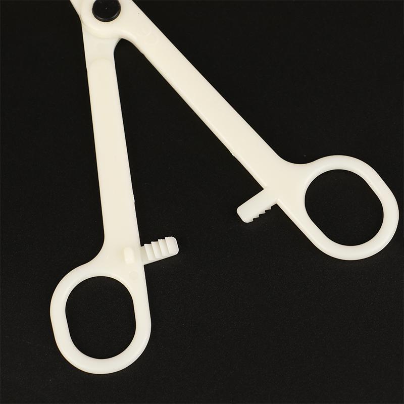 1Pc Disposable Sterile Slotted Round Navel Forceps Clamp Triangle Open Plier Ear Nose Piercing Tools Tattoo Piercing Supply