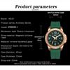 Mens Quartz Watch Magnetic Silicone Strap Luminous Hands Day Date Waterproof Wristwatches