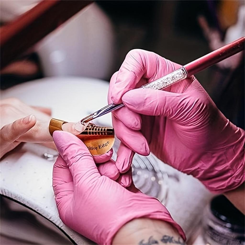 Nylonhandskar, Engångshandskar, Vattentäta, Städhandskar, Latexfria, Lämpliga för Inomhus- och Utomhusbruk, Diskning, Hemstädning, Handhållen Användning