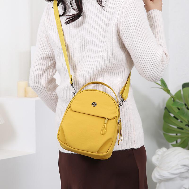 Women's Handbag Solid Color Shoulder Bag Waterproof Nylon Bag
