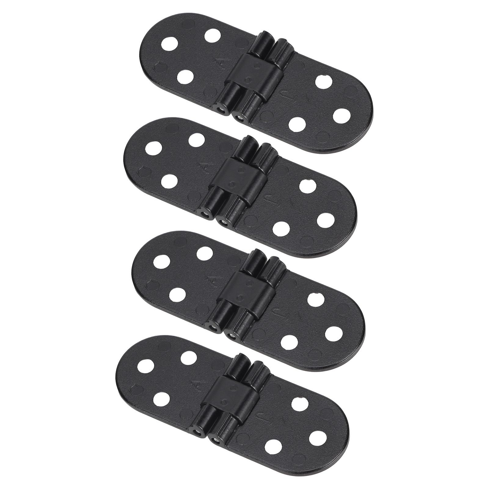 

4Pcs Zinc Alloy Black Door Flap Hinge Table Flip Hinge for Cabinet Hardware Accessory