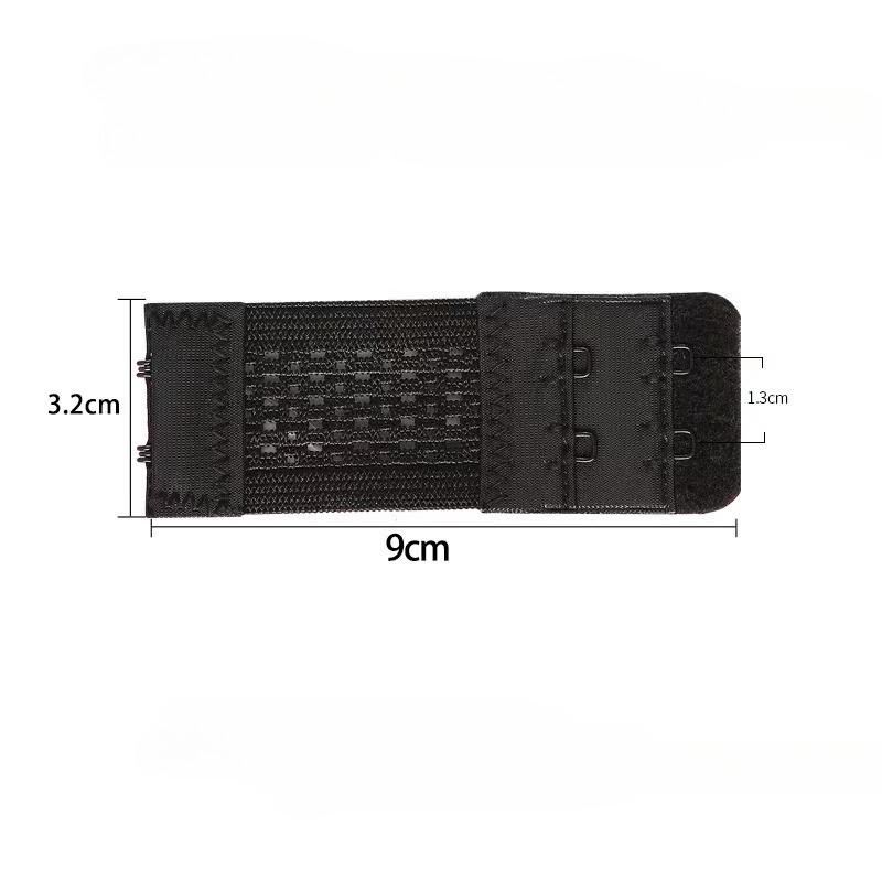 Set 2Rows 2Hooks Bra Extender for Women's Elastic Bra Extension Strap Hook Clasp Expander Adjustable Belt Buckle Underwear