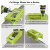A20F-Door Hinge Jig,Door Hinge Router Jig, Door Hinge Installation Kit Fit 3 Inchto 5 Inch Length And 1/4 Inch Or 5/8 Inch