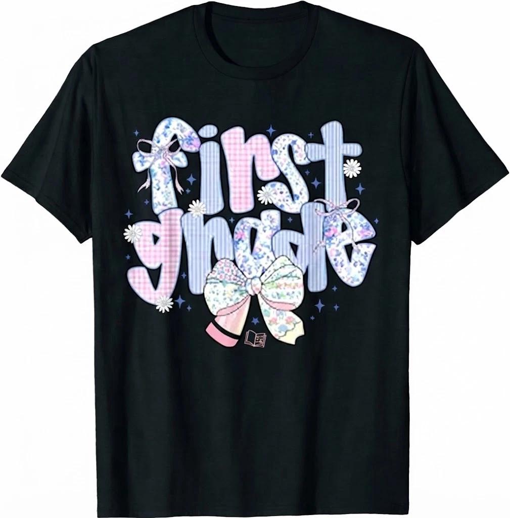 1st Grade For Girls Back To School First Day Of First Grade T Shirt S